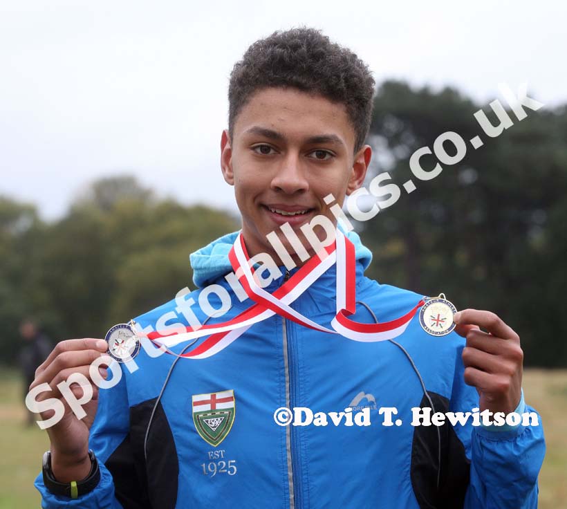 Leicester athlete ran the fastest leg in the under-15 boys. Photo: David T. Hewitson/Sports for All Pics